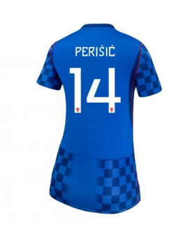 Billige Fotballdrakt Kroatia Ivan Perisic #14 Replika Bortedrakt Dame VM 2026 Kortermet Billige Fotballdrakt Kroatia Ivan Perisic #14 Replika Bortedrakt Dame VM 2026 Kortermet